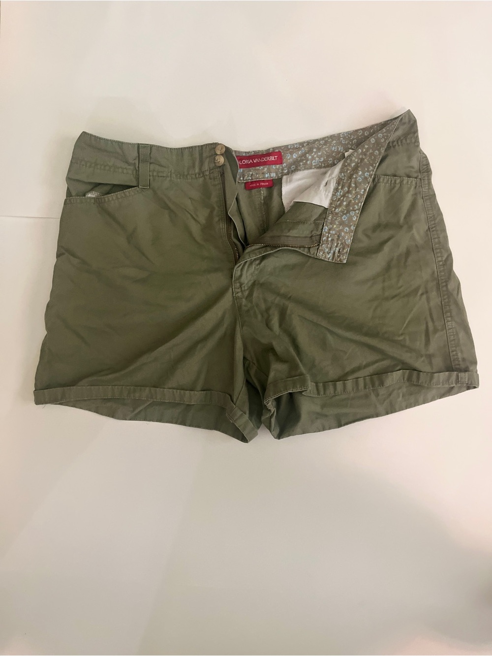 Olive Green Women’s Casual Shorts